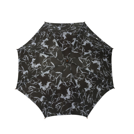 AWST Int'l Lila Umbrella - Linear Horses