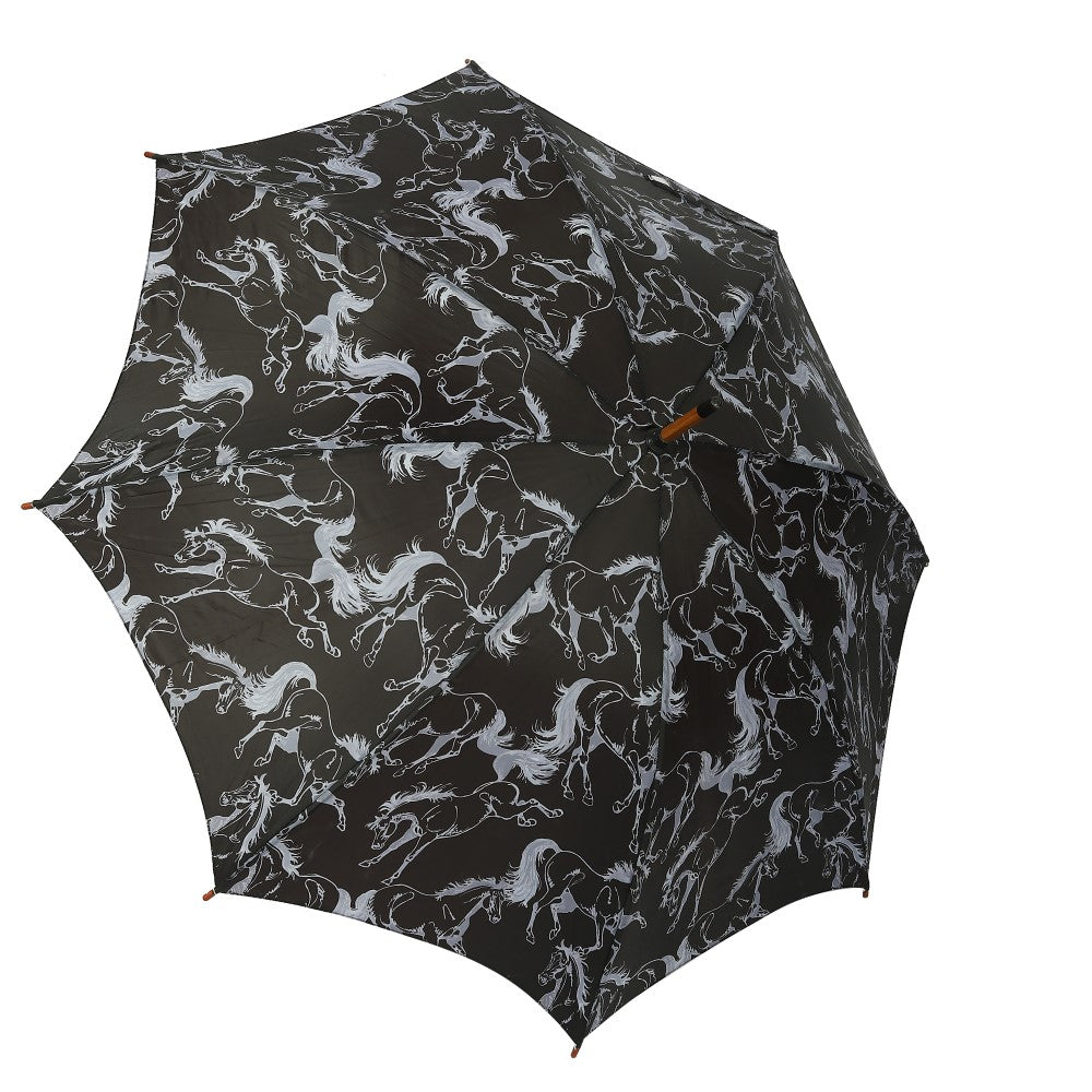 AWST Int'l Lila Umbrella - Linear Horses