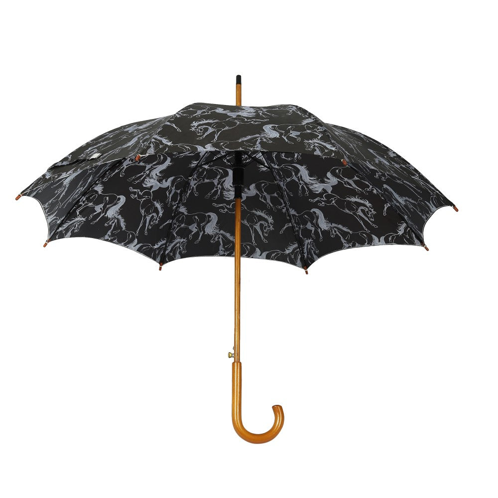 AWST Int'l Lila Umbrella - Linear Horses