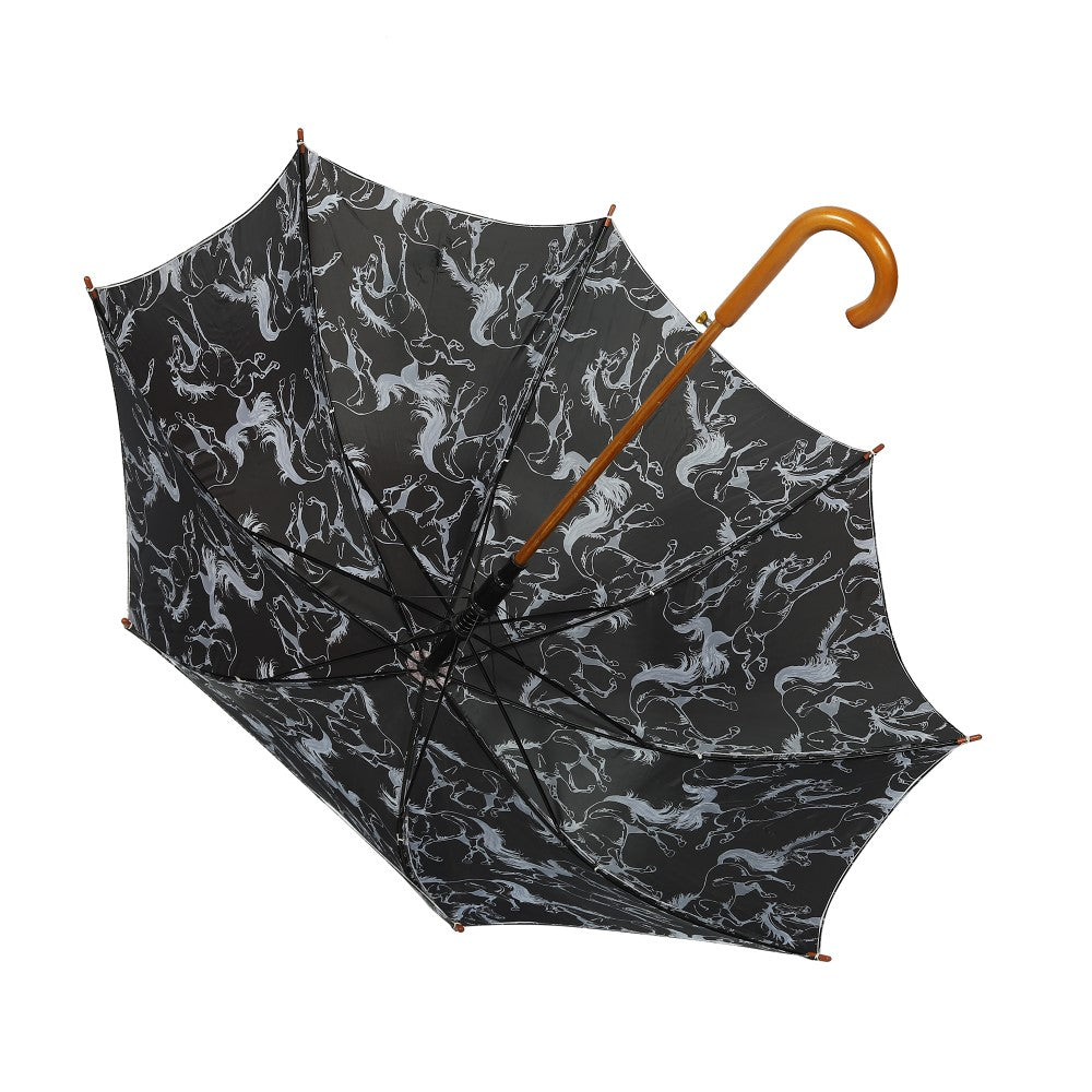 AWST Int'l Lila Umbrella - Linear Horses