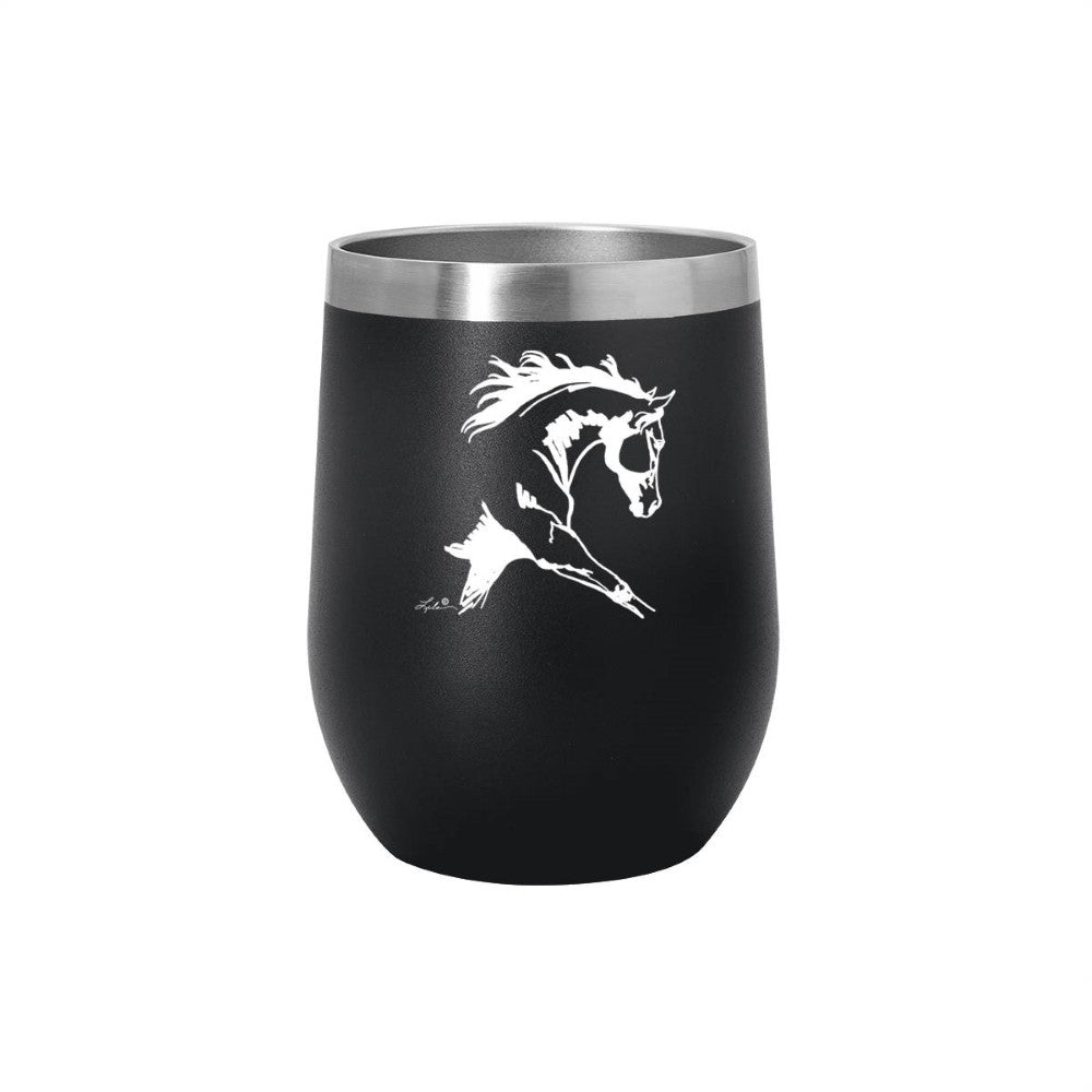 AWST Int'l 12 oz Stainless Steel Wine Tumbler w/ Slide Top Lila Extended