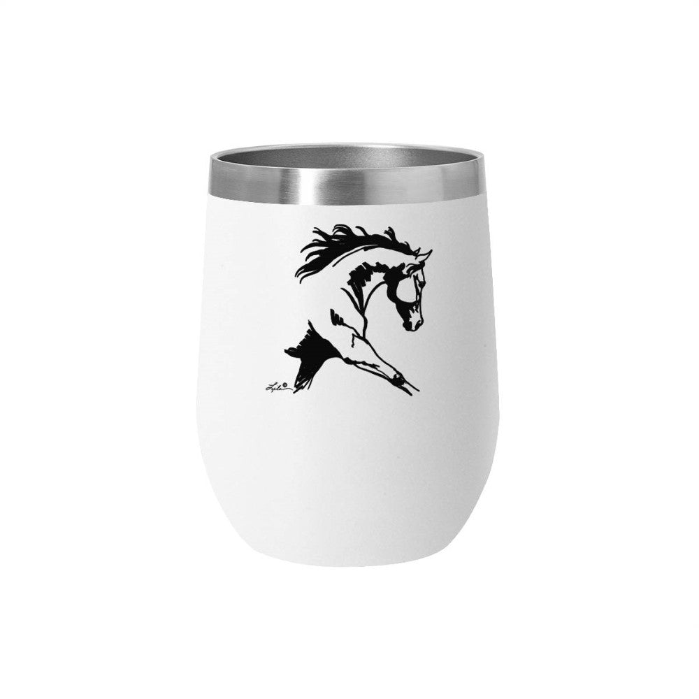AWST Int'l 12 oz Stainless Steel Wine Tumbler w/ Slide Top Lila Extended