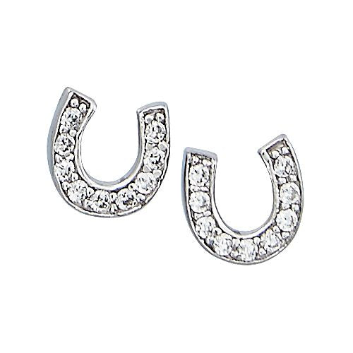 AWST Int'l  Sterling Silver Mini Horse Earrings