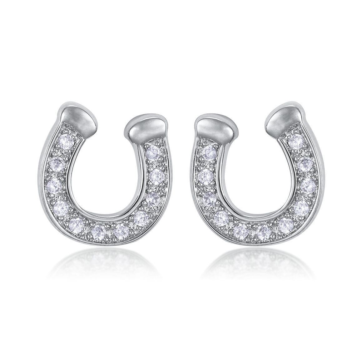 AWST Int'l Rhodium & CZ Earrings