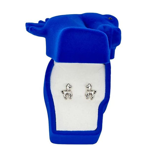 AWST Int'l Prancing Pony Earrings w/Horse Head Gift Box