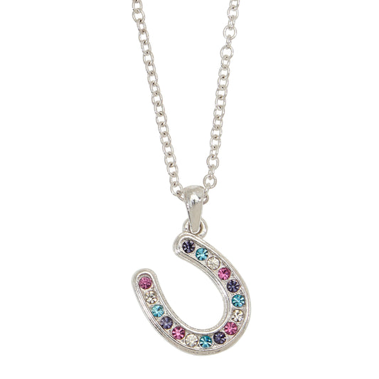 AWST Int'l Horseshoes Necklace w/Colorful Cowboy Hat Box
