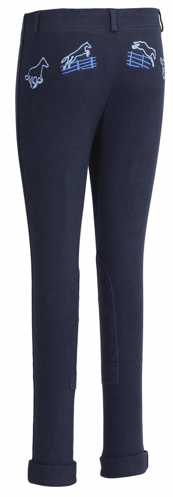 TuffRider Children's Cotton Embroidered Pull-On Jodhpurs_2