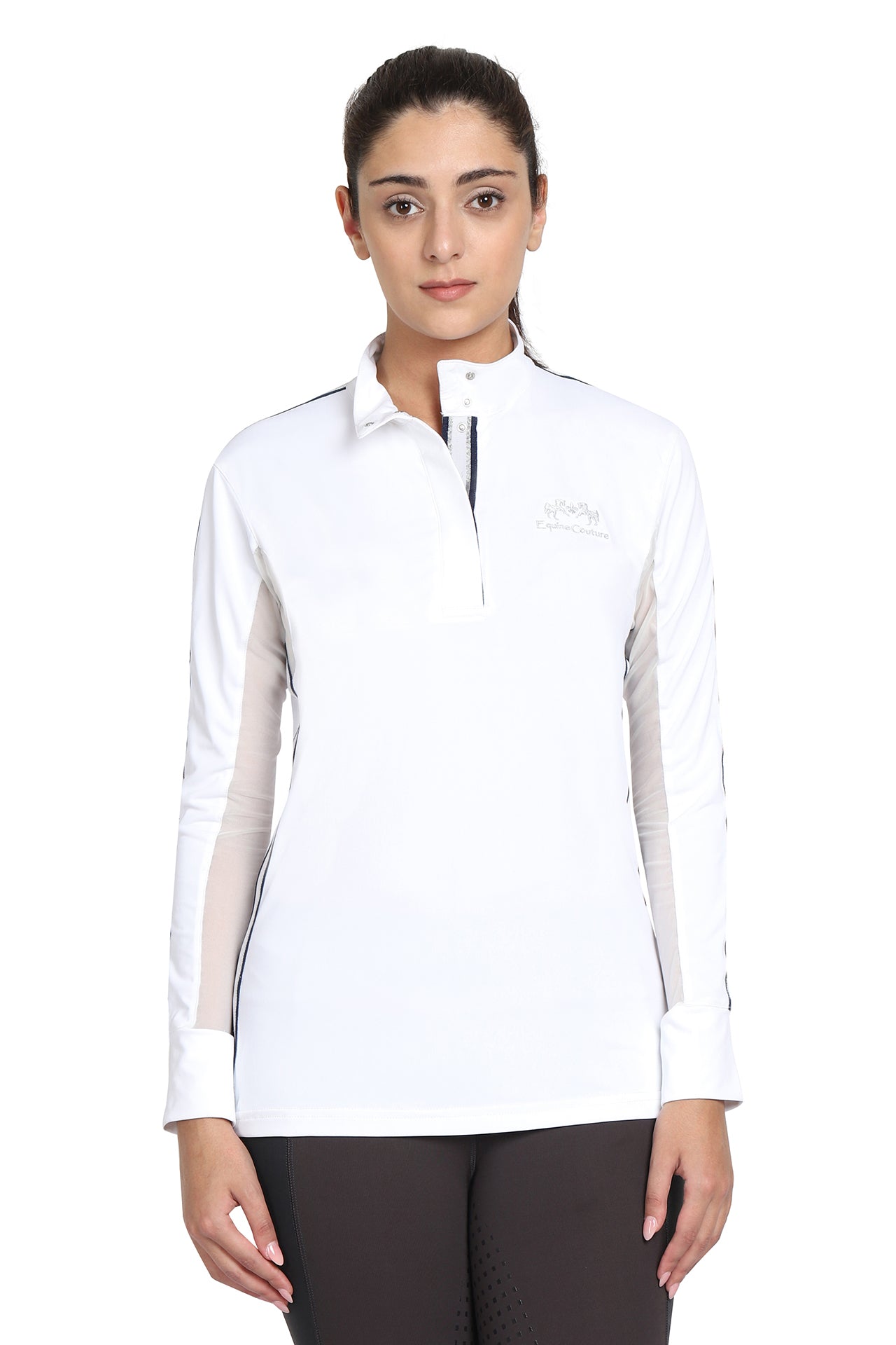 EQUINE COUTURE LADIES ELIANA LONG SLEEVE SHOW SHIRT_5598