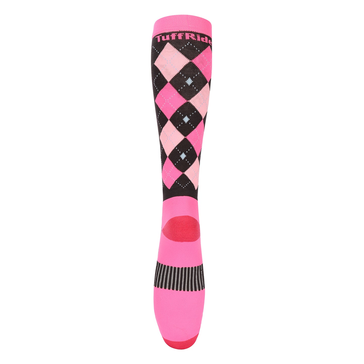 TUFFRIDER NEON VENTILATED ARGYLE SOCKS_5461