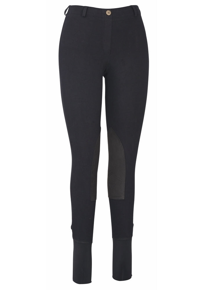 TuffRider Ladies Cotton Lowrise Pull-On Knee Patch Breeches_4