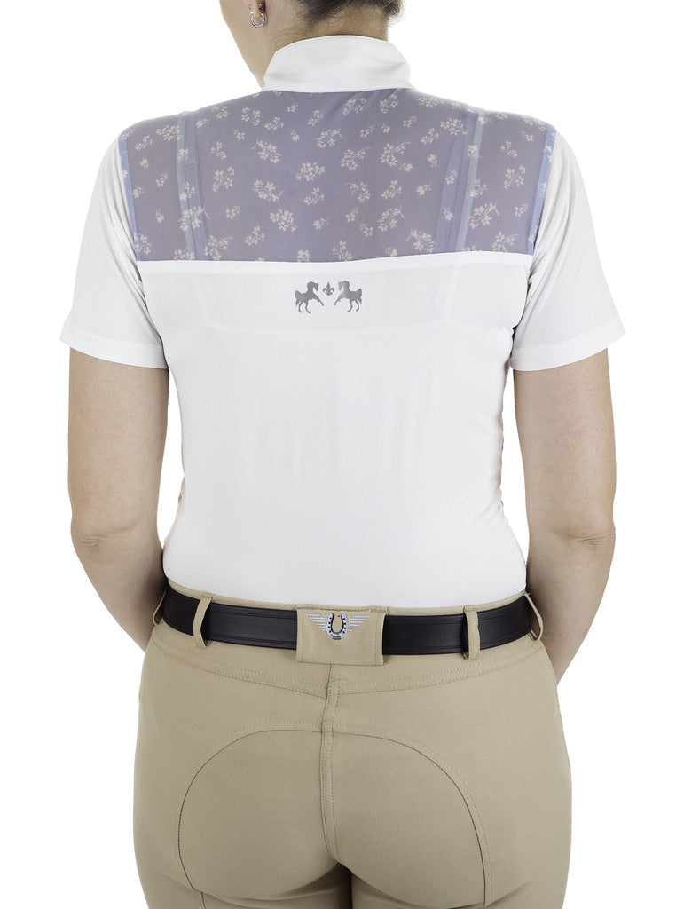 Equine Couture Ladies Nicolette Equicool Short Sleeve Show Shirt_6