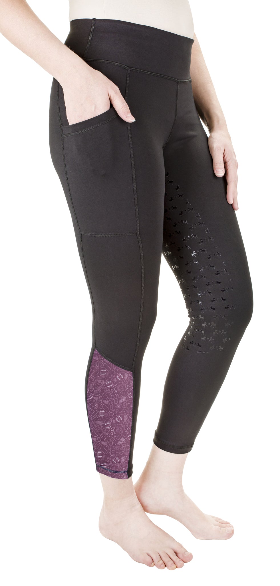 Equine Couture Women Daisy Printed Smyrna Tights