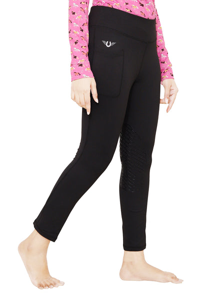 Tuffrider Ladies Bootie Tights With Cell Phone Pocket (Short)