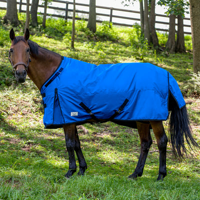 TuffRider Comfy-Fit Medium Weight Standard Neck Turnout Blanket w/ Adjustable Neck Opening- 1200D, 200GSM