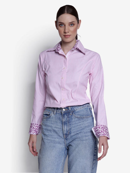 TuffRider Ladies ADEY Double Collar Check Shirt - Breeches.com