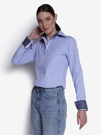 TuffRider Ladies ADEY Double Collar Shirt - Breeches.com