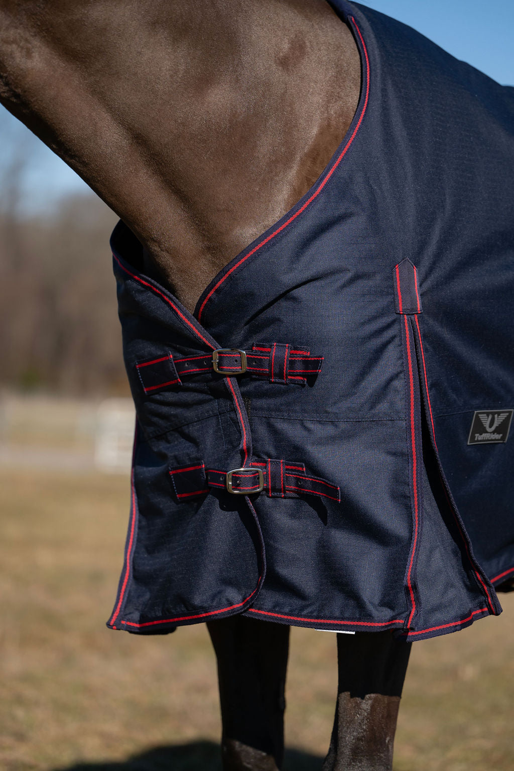 TuffRider Ripstop Standard Neck LightWeight Turnout Blanket with 100 GSM Fill - JPC Equestrian.com
