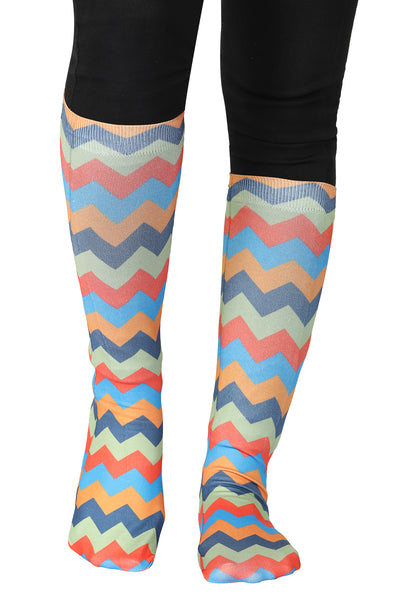 TuffRider Ladies CoolMax Printed Boot Socks