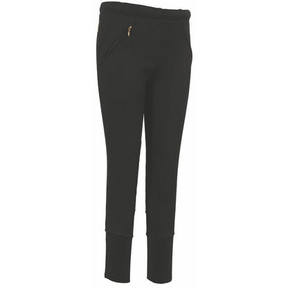 TuffRider Children's Unifleece Pull-On Stretch Fleece Knee Patch Winter Breeches