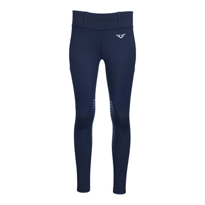 TuffRider Children's Ventilated Sport Tights With Phone Pockets and Belt Loops