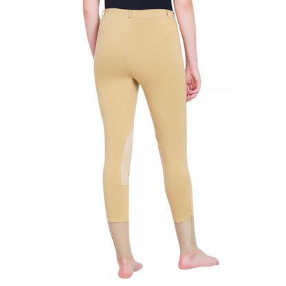 TuffRider Ladies Starter Lowrise Pull-On Knee Patch Breeches
