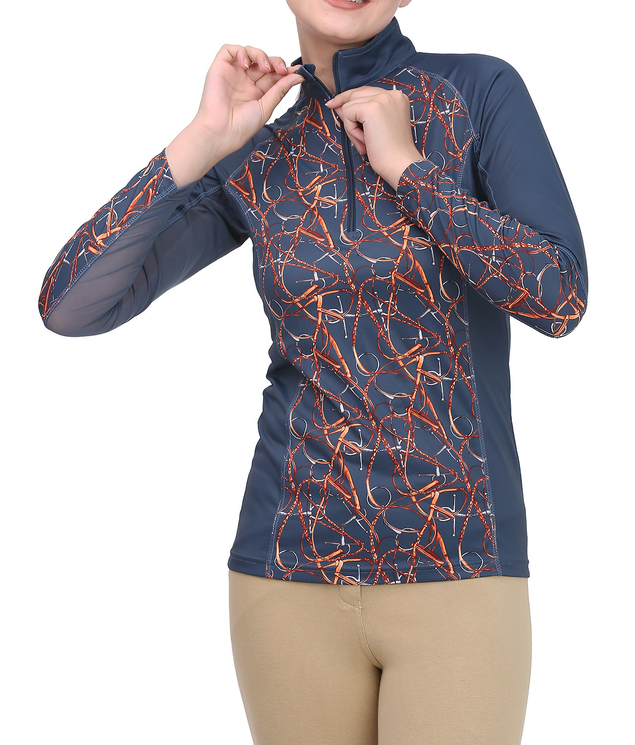 Equine Couture Ladies Snaffle Bridles Sport Shirt