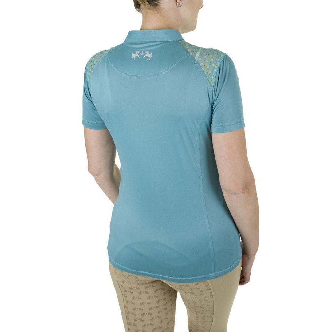 Equine Couture Women Daisy Printed Smyrna Sport Shirt