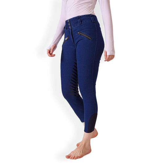 Equine Couture Ladies Denim and Diamonds Stretch Riding Breeches