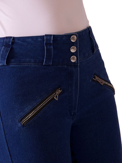 Equine Couture Ladies Denim and Diamonds Stretch Riding Breeches