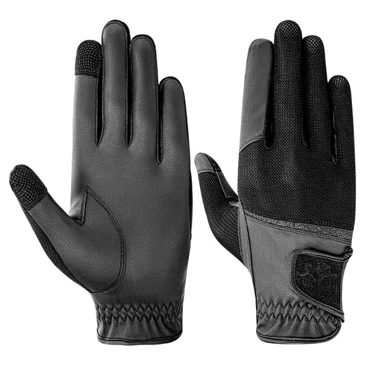 Equine Couture Aerocool Touch Screen Riding Gloves with Glitter - JPC Equestrian.com