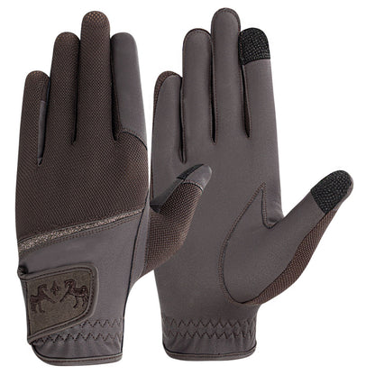 Equine Couture Aerocool Touch Screen Riding Gloves with Glitter - JPC Equestrian.com