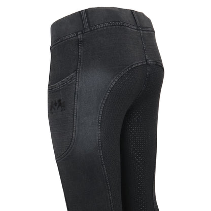 Equine Couture Soft Wash Silicon Full Seat Tights with Phone Pocket