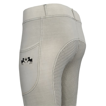 Equine Couture Soft Wash Silicon Full Seat Tights with Phone Pocket
