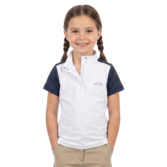 Equine Couture Girls Venta Short Sleeves Show Shirt