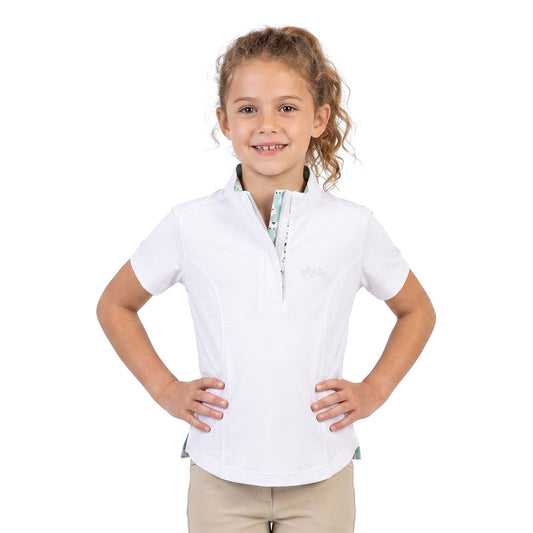 Equine Couture Girls Sheep Short Sleeves Show Shirt