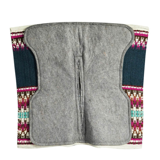 TuffRider Contoured Double Weave Western Saddle Pad- Navy