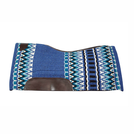TuffRider Contoured Double Weave Western Saddle Pad- Blue