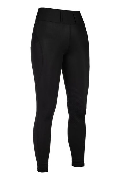 HKM Jil High Waist- Sil. Knee Patch Ladies Riding Leggings