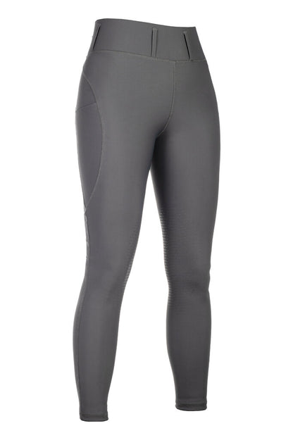 HKM Jil High Waist- Sil. Knee Patch Ladies Riding Leggings