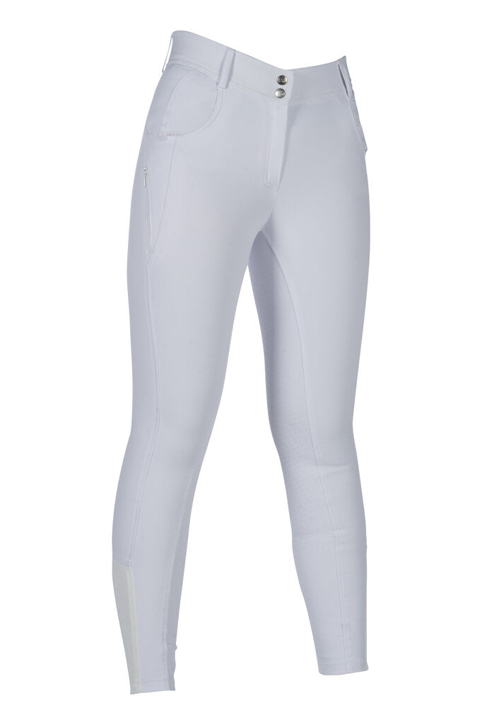 HKM Ari Mid Rise- Sil. Full Seat Ladies Riding Breeches - JPC Equestrian.com