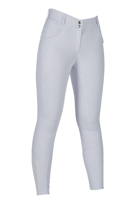 HKM Ari Mid Rise- Sil. Full Seat Ladies Riding Breeches - JPC Equestrian.com