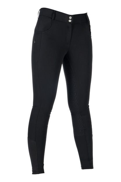HKM Ari Mid Rise- Sil. Full Seat Ladies Riding Breeches - JPC Equestrian.com