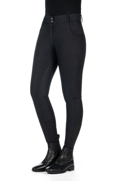 HKM Ari Mid Rise- Sil. Full Seat Ladies Riding Breeches - JPC Equestrian.com
