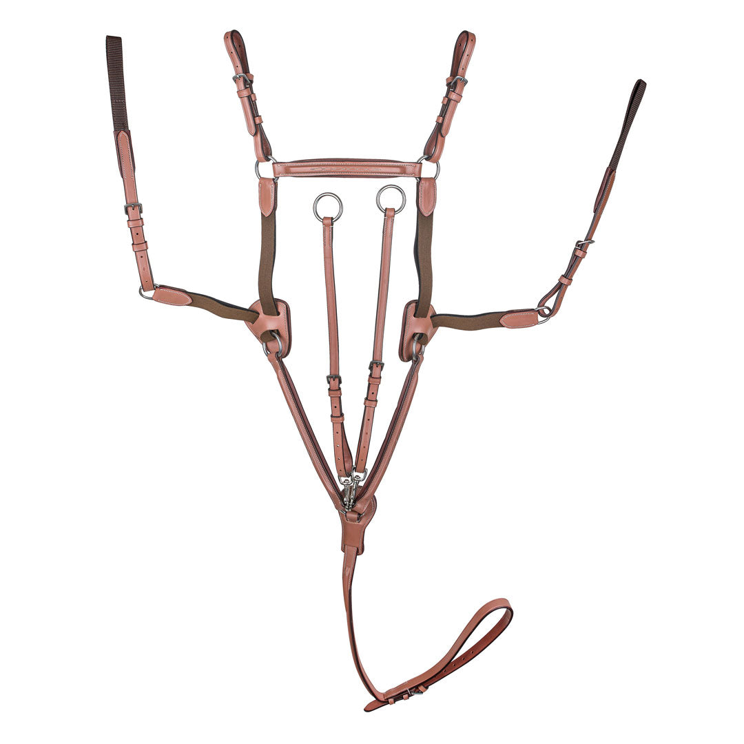 Henr De Rvel Pro 5 Pont Elastc Breastplate Martngale Wth Runnng