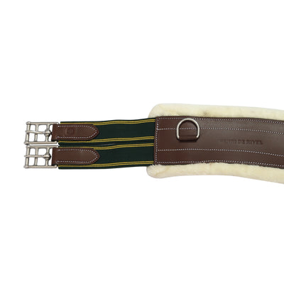 Henri de Rivel Contoured Leather Sherpa Fleece Girth