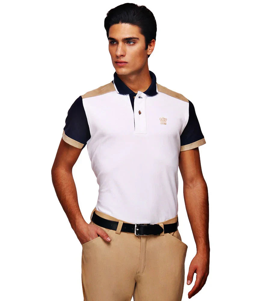 George H Morris Men's Reserve Short Sleeve Polo Sport Shirt