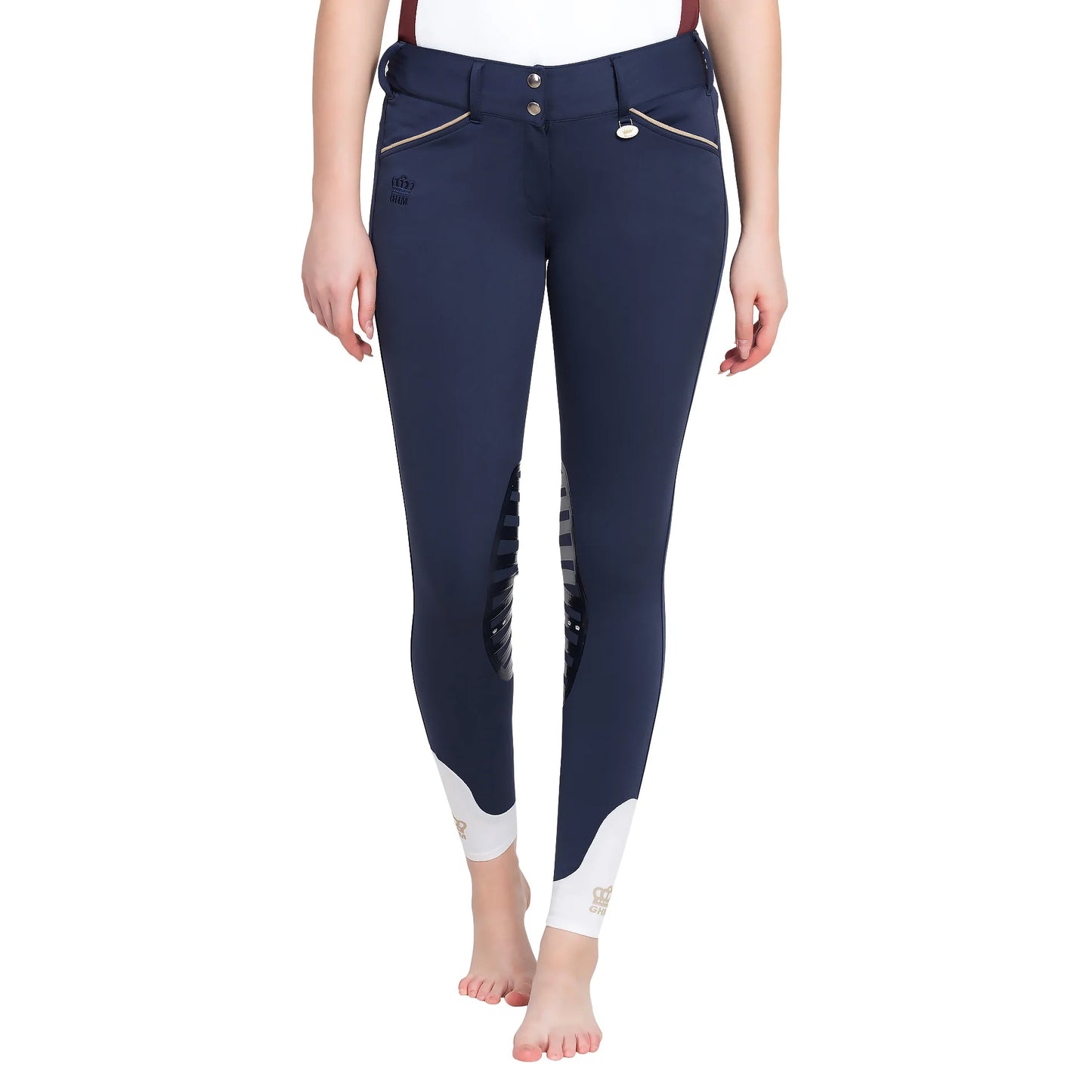 George H Morris Ladies Add Back Silicone Knee Patch Breeches