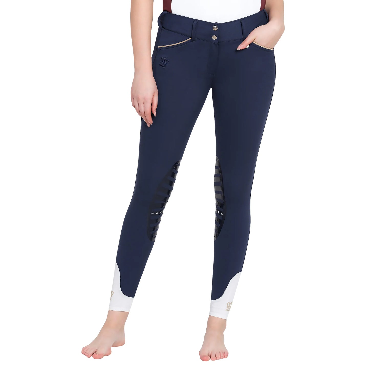 George H Morris Ladies Add Back Silicone Knee Patch Breeches