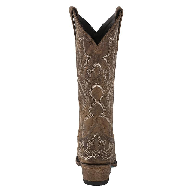 Lane Ladies Burnt Caramel Saratoga Western Boot - Breeches.com