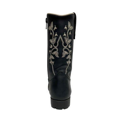 TuffRider Children's Black Floral Western Boot